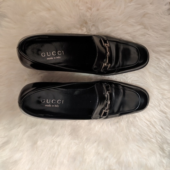AUTHENTIC GUCCI LOAFERS in black patent leather - Picture 4 of 6